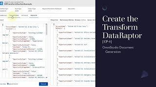 Create the Transform DataRaptor EP4 [upl. by Kayla583]