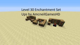 Minecraft Level 30 Enchantment Table Set Ups [upl. by Attenrad194]