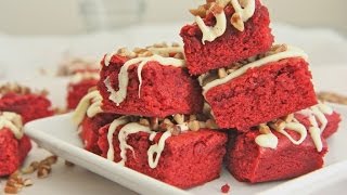 Chewy Red Velvet Brownies Recipe [upl. by Dott796]