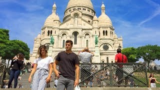 PARIS WALK  SacréCoeur Basilica in Montmartre  France [upl. by Erhart]