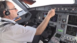 Cobalt Air Airbus A319  Cockpit Flight ZurichLarnaca  Cockpit View from Takeoff to Landing [upl. by Server]