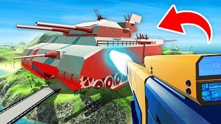 WORLDS BIGGEST TANK vs POWERFUL RAIL GUN IN RAVENFIELD Ravenfield Funny Gameplay [upl. by Ellertal]