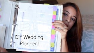 How To DIY Wedding Planning Binder How to  Wedding Planning [upl. by Enneiluj]