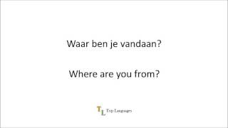 Learn Dutch English  Basic conversation  Nederlands Engels sentences  zinnen 1 [upl. by Lachlan]