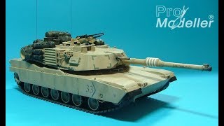 Tamiya 135 M1A1 Abrams Part 1 Classic [upl. by Marve170]