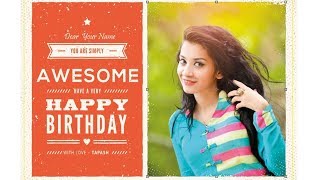 How To Create a Birthday Card In Photoshop [upl. by Abra]