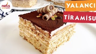 Bisküvili Yalancı Tiramisu  Pasta Tarifleri  Nefis Yemek Tarifleri [upl. by Dugan471]