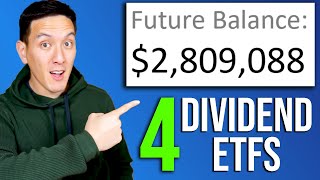 The BEST 4 Dividend ETFs for Passive Income [upl. by Nnywg]