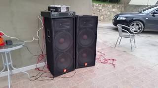 JBL JRX 125 2x1000W  Behringer EP 4000 [upl. by Nisaj]