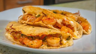 Tacos Gobernador  Recetas Mexicanas Faciles [upl. by Ula214]