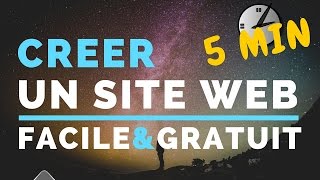 Comment créer un site internet en 5 min FACILE et GRATUIT [upl. by Yelrihs]