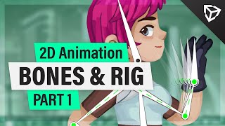 Unity 2D Animation 2020 – Bones amp Rig  Tutorial Part 1 [upl. by Latimer735]