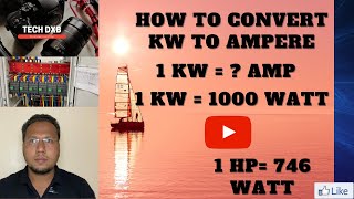 How to convert KW to Amp  Kw to Amp  KW to Amp in 3 phase Part1 [upl. by Yauq]