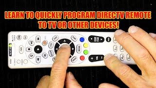 How to Program Your DirecTV Remote to Operate Your TV [upl. by Notlehs981]