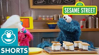 Sesame Street How to Make Smores  Cookie Monsters Foodie Truck [upl. by Esinrahc]