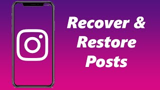 How To Recover and Restore Deleted Instagram Posts [upl. by Novahs965]