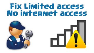 How to fix Limited access No internet access in windows 108817 [upl. by Enilreug]