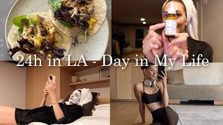 24 Hours in Los Angeles A Day in My Life Night Time Skincare Routine  What I Eat [upl. by Dyal]