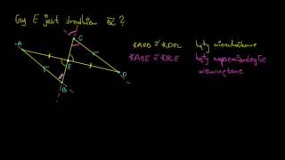 Wykorzystanie przystawania trójkątów w dowodzie twierdzenia [upl. by Maclaine528]