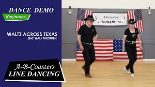 WALTZ ACROSS TEXAS  Line Dance Demo amp Walk Through [upl. by Nicholas]