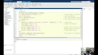 Stiffness matrix of a structure MATLAB example [upl. by Greenwell]