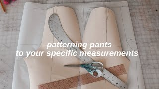 Fashion Design 101  How to Pattern Pants to Your Measurements [upl. by Camarata51]