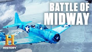 Battle of Midway Tactical Overview – World War II  History [upl. by Jaquenetta88]