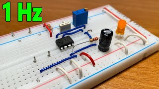 1Hz Pulse Generator Circuit with NE555 [upl. by Rialc]