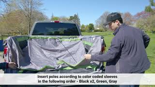 How to Setup a Napier 19 Series Backroadz Truck Tent │ Installation amp Setup Instructions [upl. by Annil]