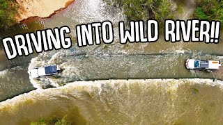 4WD into WILD river [upl. by Berkshire675]