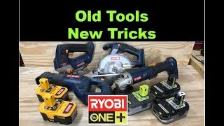 Old Ryobi tools using new Lithium batteries [upl. by Monda389]