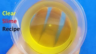 Clear Slime Body Wash Recipe Easy  How To Make Slime Clear [upl. by Nnaaras]