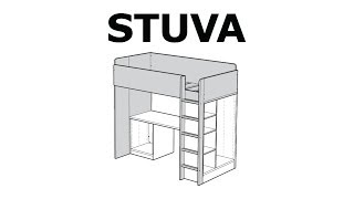 How to assemble the STUVA loft bed frame [upl. by Rosemary]