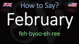 How to pronounce February CORRECTLY [upl. by Ferino]