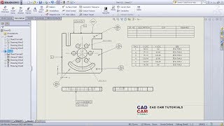 SolidWorks Drawing  Drafting Tutorial for Beginners  2  Drawing Sheet Format Annotations Table [upl. by Anirbus]