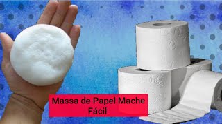 Papel MacheA maneira mais fácil de fazer [upl. by Cormick]