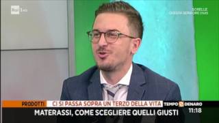 Come Scegliere il Materasso Giusto  Marco Piccoli su RAI1 [upl. by Fransen]