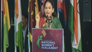 IAS Officer Saloni Sidana Speech in National Womens Parliament  AP  Vanitha TV [upl. by Yenttirb]