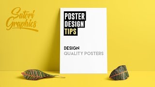 How To Design A Quality Poster  Poster Designing Tips [upl. by Euf]