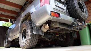 CRD ZD30 Stock vs 3 inch Straight though Exhaust [upl. by Sucirdor]