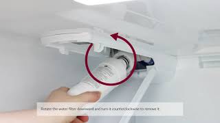 LG Refrigerators How To Replace Your LG Refrigerator Water Filter [upl. by Hait840]