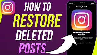 How to Restore Recently Deleted Instagram Posts [upl. by Hubey]