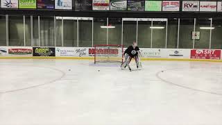 Warmup Hockey Goalie Skating Drills Series [upl. by Mariya]