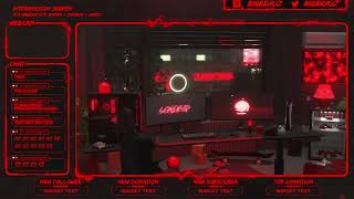 ANIMATED RED NEON STREAM OVERLAYS [upl. by Allemahs992]