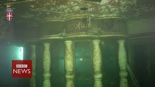 Costa Concordia underwater footage  BBC News [upl. by Suu]