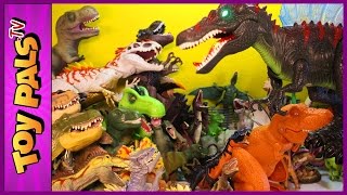 500 DINOSAURS Toy Dinosaur Figure Collection w Jurassic World Dinosaurs [upl. by Wendell]