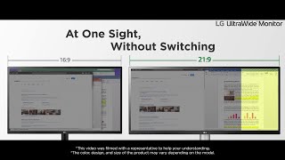 LG UltraWide™  Feature Introduction  2560x1080 UltraWide Full HD Resolution  LG [upl. by Llertak]
