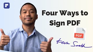 Four Ways to Sign PDF with Wondershare PDFelement signpdf esignature [upl. by Oneill]