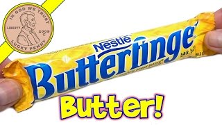 Butterfinger Candy Bar  Crispety Crunchety Peanut Buttery  USA Candy Tasting [upl. by Suilenroc329]