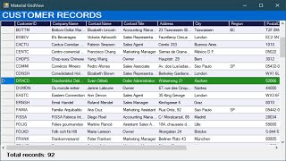 C Tutorial  DataGridView Material Design  FoxLearn [upl. by Murrell]